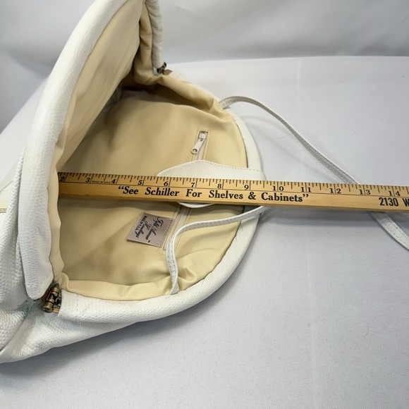 Vintage NWOT Fifth Avenue‎ Purse White Gold Trim Leather Patchwork Shoulder Bag main image 3